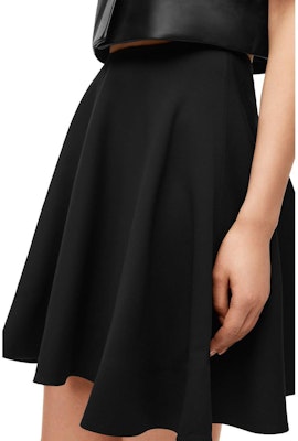 (Women) LOEWE FW23 Black Solid Mid-Rise Wool Casual Skirt S540Y08XA5-1100 Details for (Women) LOEWE FW23 Black Solid Mid-Rise Wool Casual Skirt S540Y08XA5-1100