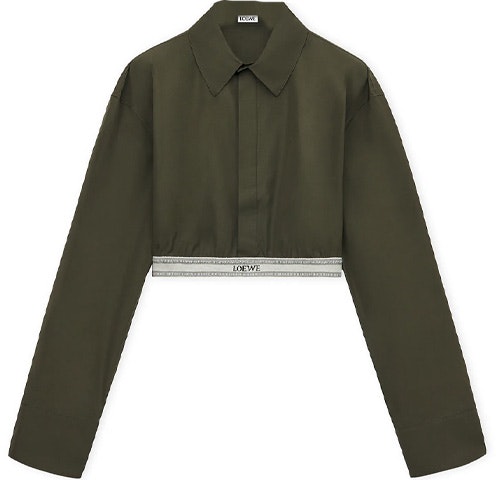 women-loewe-fw-23-colorblock-short-long-sleeve-shirt-in-dark-olive-green-s359-y05-xax-4153