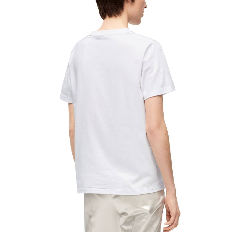Details for (W) LOEWE 2023秋冬 图案Logo印花白色宽松版短袖T恤 S359Y22X44-2116