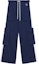 Buy (Women) LOEWE FW23 Knit Jogger Pants Blue with Logo Embroidery and Striped Design S359Y27X60-5510