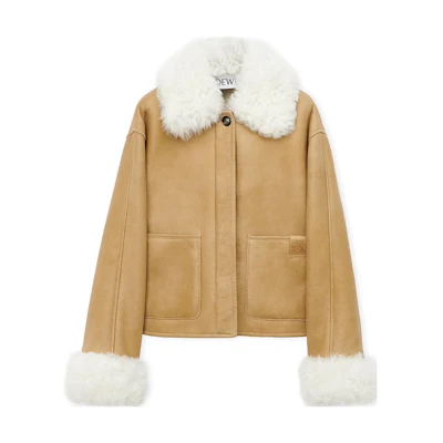 (Women) LOEWE FW23 Logo Patch Oversized Long-Sleeve Jacket S359Y19LA5-2197
