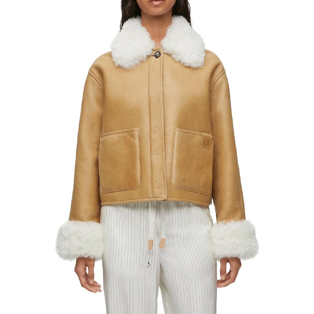 Lookbook (W) LOEWE FW23 Jaket Lengan Panjang Oversized Logo Patch S359Y19LA5-2197