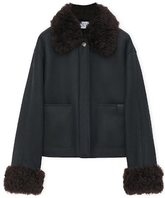 (Women) LOEWE FW23 Logo Patch Oversized Long-Sleeve Jacket S359Y19LA5-2197 Purchase (Women) LOEWE FW23 Logo Patch Oversized Long-Sleeve Jacket S359Y19LA5-2197