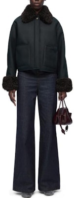 (Women) LOEWE FW23 Logo Patch Oversized Long-Sleeve Jacket S359Y19LA5-2197 Details for (Women) LOEWE FW23 Logo Patch Oversized Long-Sleeve Jacket S359Y19LA5-2197