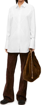 (W) LOEWE FW23 純色摺疊長袖襯衫 - 白色 S540Y05X60-2090 Lookbook (W) LOEWE FW23 純色摺疊長袖襯衫 - 白色 S540Y05X60-2090