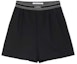 Buy (Women) LOEWE FW23 Solid High-Waisted Loose Fit Casual Shorts Black. S359Y04XBJ-1100