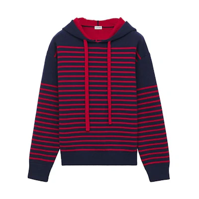 (Women) LOEWE FW23 Striped Hoodie Long Sleeve Pullover. S359Y14KET-5114