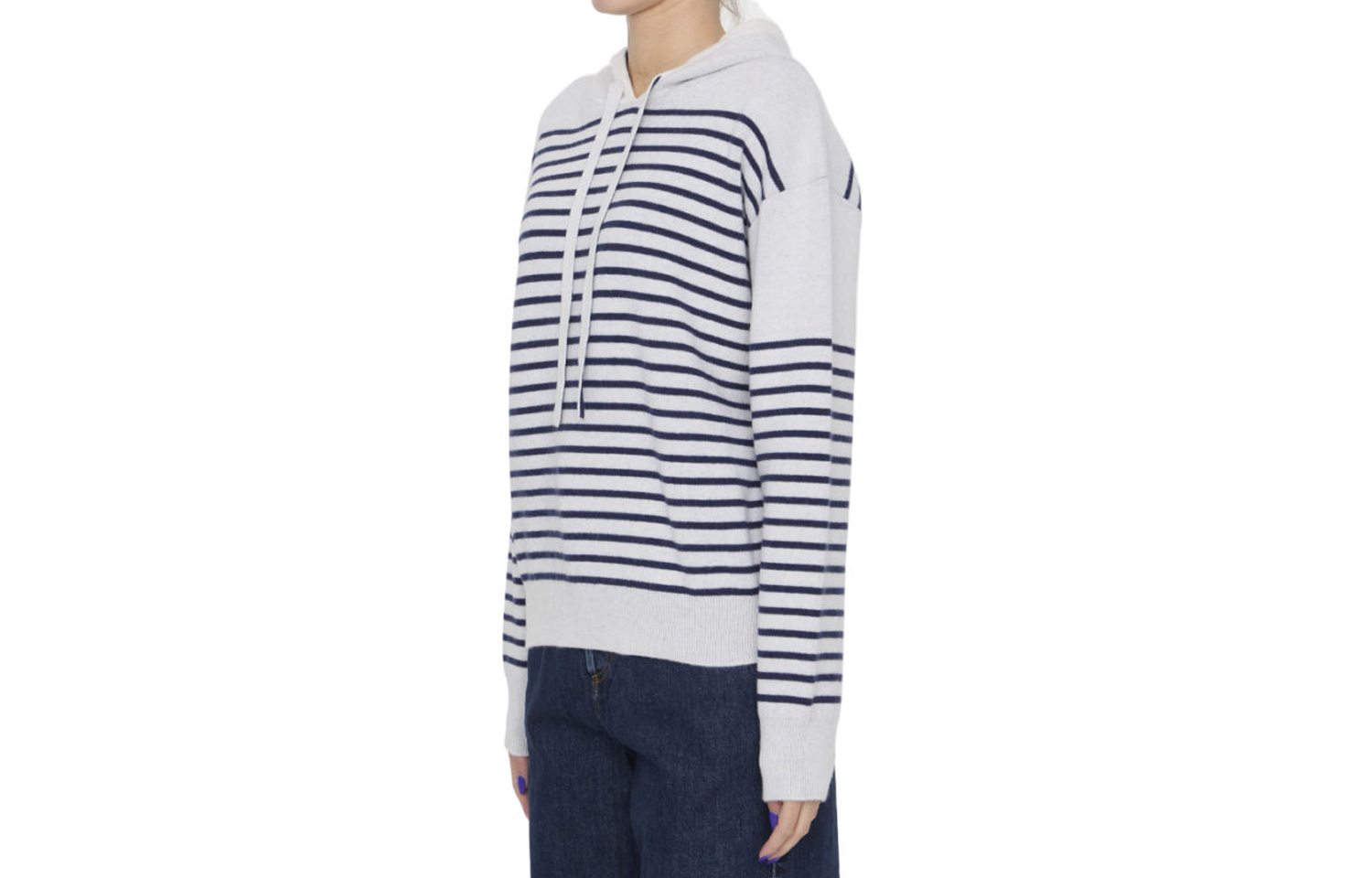 Purchase (Women) LOEWE FW23  Striped Hoodie Long Sleeve Pullover. S359Y14KET-5114