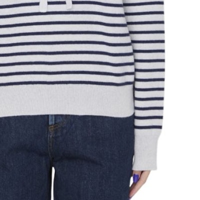 (Women) LOEWE FW23 Striped Hoodie Long Sleeve Pullover. S359Y14KET-5114 Sizing (Women) LOEWE FW23 Striped Hoodie Long Sleeve Pullover. S359Y14KET-5114