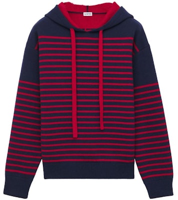 (Women) LOEWE FW23 Striped Hoodie Long Sleeve Pullover. S359Y14KET-5114 Cheap (Women) LOEWE FW23 Striped Hoodie Long Sleeve Pullover. S359Y14KET-5114