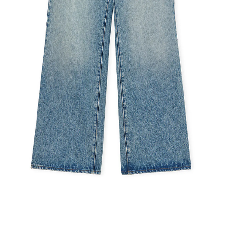 Details for (W) ロエベ FW23 ウォッシュド ストレートレッグ ジーンズ ウォッシュドデニムブルー S359Y11XAD-6395