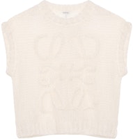 (W) LOEWE FW23 Chaleco Casual Blanco sin Mangas con Bordado Gráfico. S359Y14KD9-1950 Buy (W) LOEWE FW23 Chaleco Casual Blanco sin Mangas con Bordado Gráfico. S359Y14KD9-1950