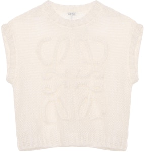 (W) LOEWE FW23 Chaleco Casual Blanco sin Mangas con Bordado Gráfico. S359Y14KD9-1950 Buy (W) LOEWE FW23 Chaleco Casual Blanco sin Mangas con Bordado Gráfico. S359Y14KD9-1950