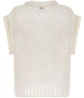 (W) LOEWE FW23 Chaleco Casual Blanco sin Mangas con Bordado Gráfico. S359Y14KD9-1950 Lookbook (W) LOEWE FW23 Chaleco Casual Blanco sin Mangas con Bordado Gráfico. S359Y14KD9-1950