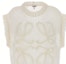 Cheap (W) LOEWE FW23 Chaleco Casual Blanco sin Mangas con Bordado Gráfico. S359Y14KD9-1950