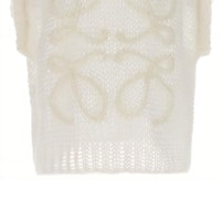 (W) LOEWE FW23 Chaleco Casual Blanco sin Mangas con Bordado Gráfico. S359Y14KD9-1950 2