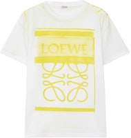 (Women) LOEWE FW23 White Graphic Logo Print Short-Sleeve Crewneck T-Shirt S359Y22X44-2108 (Women) LOEWE FW23 White Graphic Logo Print Short-Sleeve Crewneck T-Shirt S359Y22X44-2108