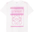 Buy (W) LOEWE FW23 Baju-T Putih Oversized Cetak Grafik Logo. S359Y22X44-6071