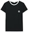 Buy (Women) LOEWE FW23 Contrast Logo Printed Slim Fit Black T-Shirt. S359Y22X28-1102