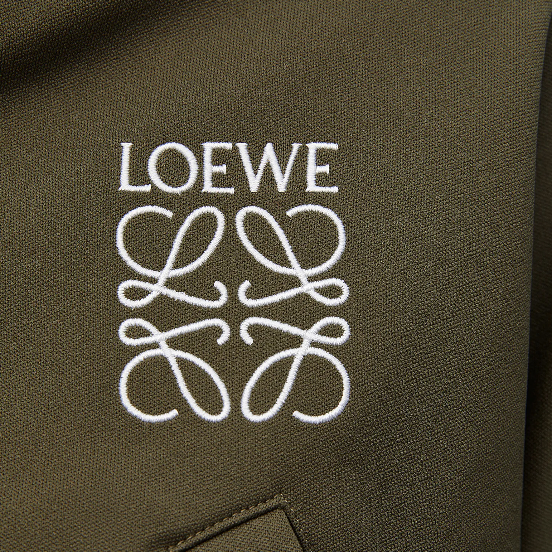 Details for (W) 로에베 FW24 로고 자수 숏 롱슬리브 자켓 - 티 글레이즈. S359Y02XC2-8967