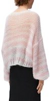 (W) LOEWE FW24 Pink Logo Jacquard Knit Sweater - Crewneck, Lengan Panjang. S359Y14KCS-2102 Purchase (W) LOEWE FW24 Pink Logo Jacquard Knit Sweater - Crewneck, Lengan Panjang. S359Y14KCS-2102