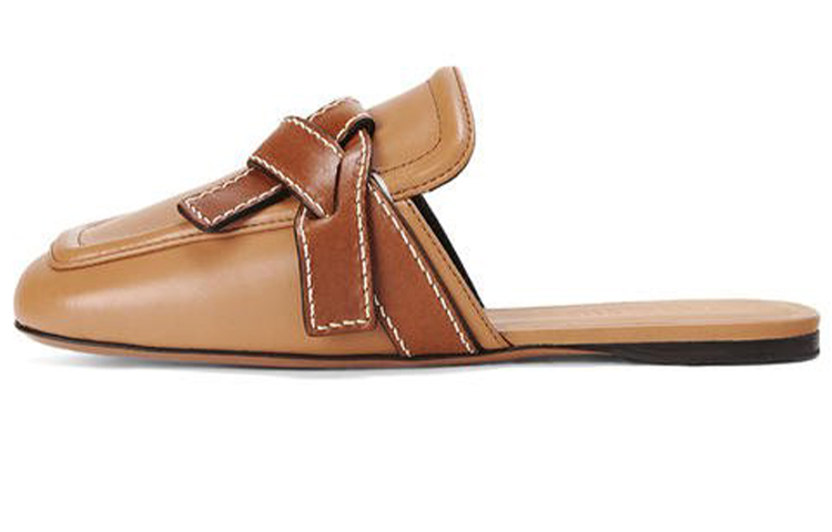 (W) LOEWE Gate Flat Mule 'Light Brown'