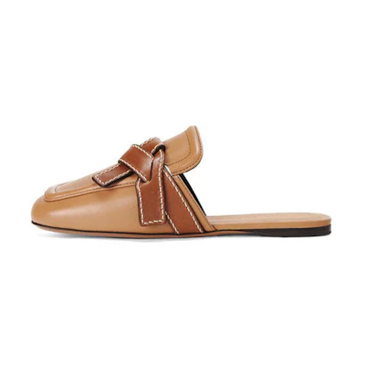(W) LOEWE Gate Flat Mule 'Light Brown'