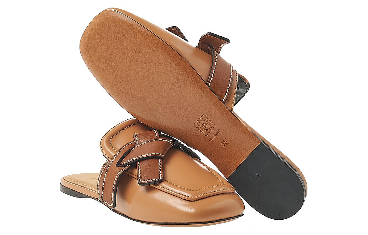 (W) LOEWE Gate Flat Mule 'Light Brown' 圖 5
