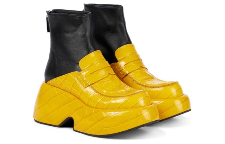 (W) LOEWE Heel Ankle Boot 'Yellow Calfskin' 圖 4