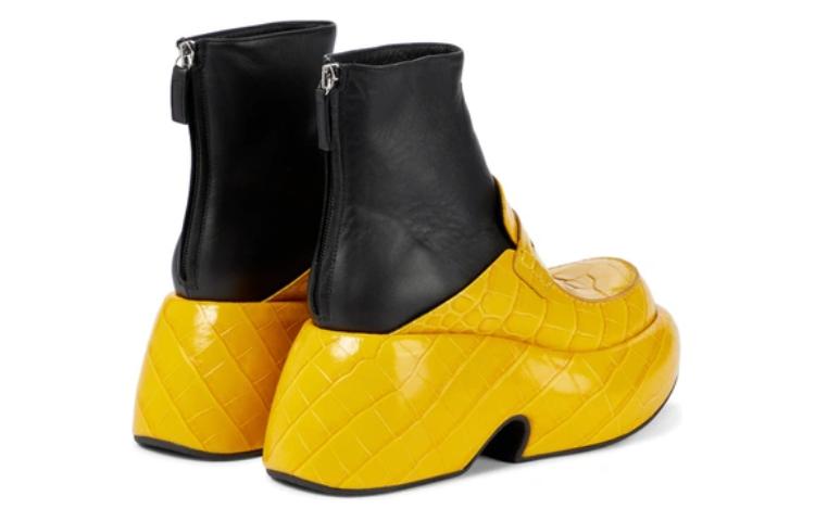 (W) LOEWE Heel Ankle Boot 'Yellow Calfskin' 圖 5