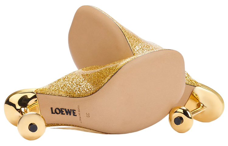 Shop (W) LOEWE Heeled Mule 'Emas PVC' L616379X43-9983