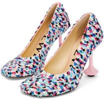 LOEWE羅意偉 皮革 圓頭套足 異型跟 細跟高跟鞋 9cm 女款 多色 Order LOEWE羅意偉 皮革 圓頭套足 異型跟 細跟高跟鞋 9cm 女款 多色