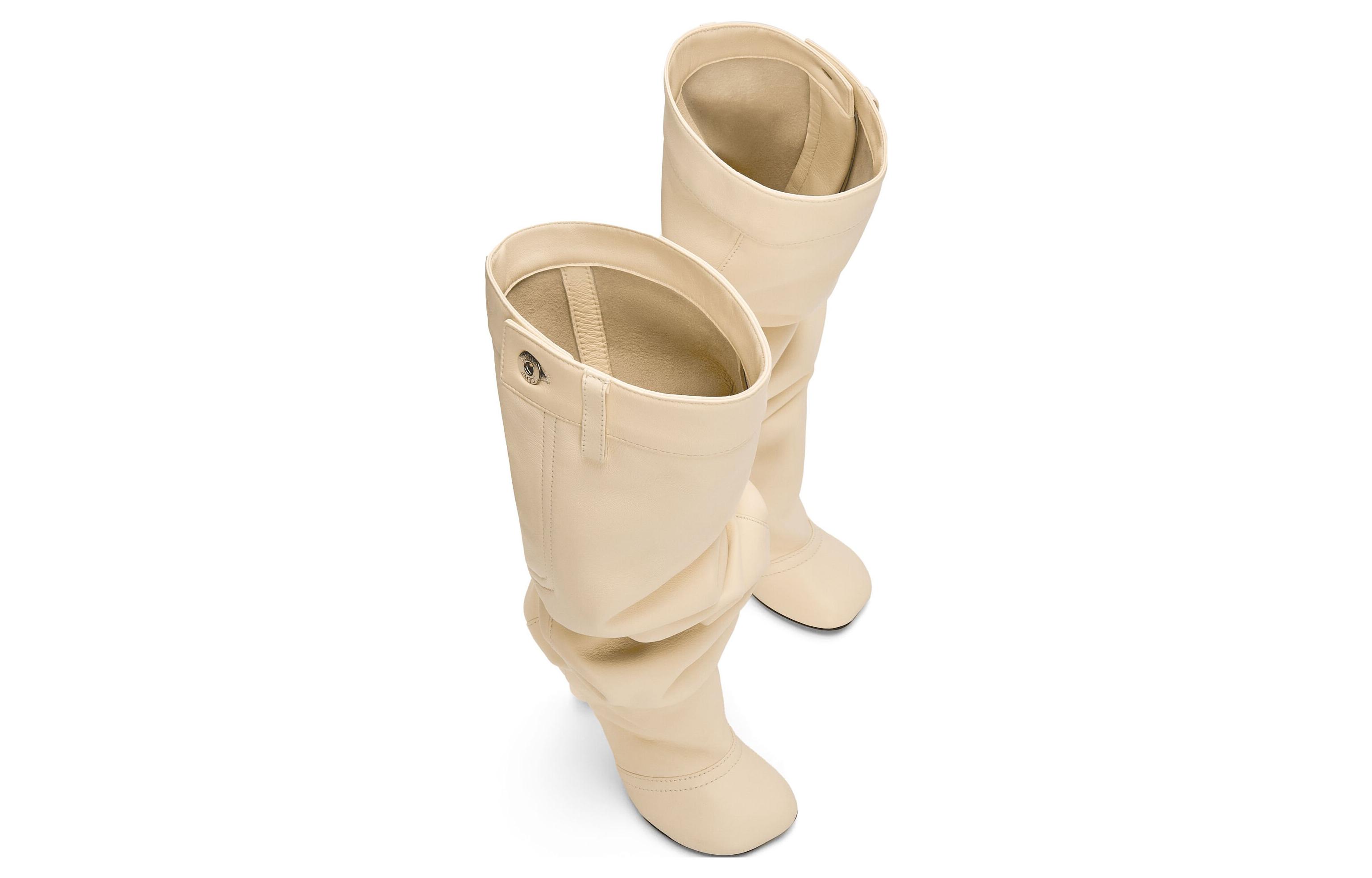 Lookbook LOEWE羅意威 舒適優雅 高筒靴 9cm 女款 米色