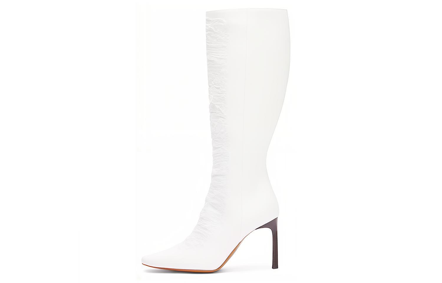 (Women) LOEWE High-Top Boots 'White Distressed Denim' L815285X36-2100