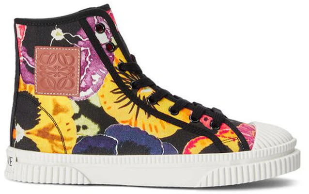 (Women) LOEWE High-Top Canvas Sneaker 'Tricolor Pansy Red Yellow' L815282X41-8894 Order (Women) LOEWE High-Top Canvas Sneaker 'Tricolor Pansy Red Yellow' L815282X41-8894