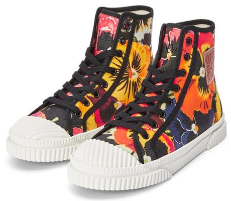 (Women) LOEWE High-Top Canvas Sneaker 'Tricolor Pansy Red Yellow' L815282X41-8894 Lookbook (Women) LOEWE High-Top Canvas Sneaker 'Tricolor Pansy Red Yellow' L815282X41-8894