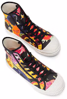 Shop (W) LOEWE Sneaker Kanvas Tinggi 'Tricolor Pansy Merah Kuning' L815282X41-8894