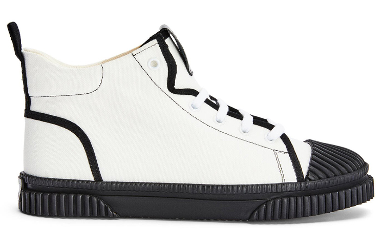 Order (W) LOEWE High-Top Canvas Sneakers ''Baumwollweiß'' L815282X21-1950