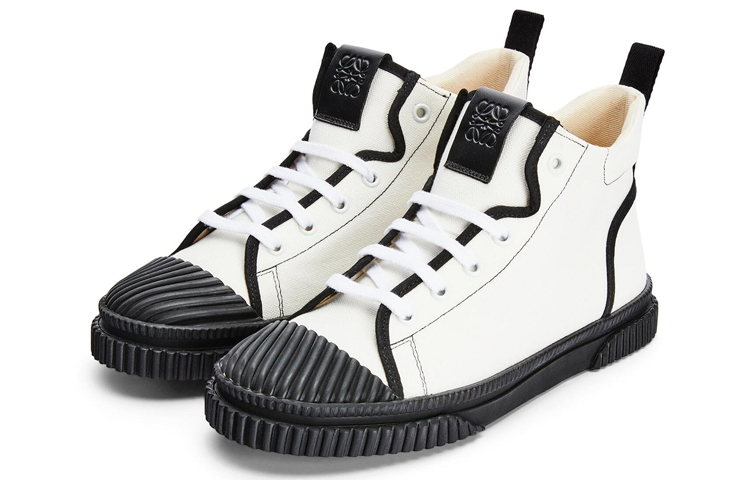 Lookbook (W) LOEWE High-Top Canvas Sneakers ''Baumwollweiß'' L815282X21-1950