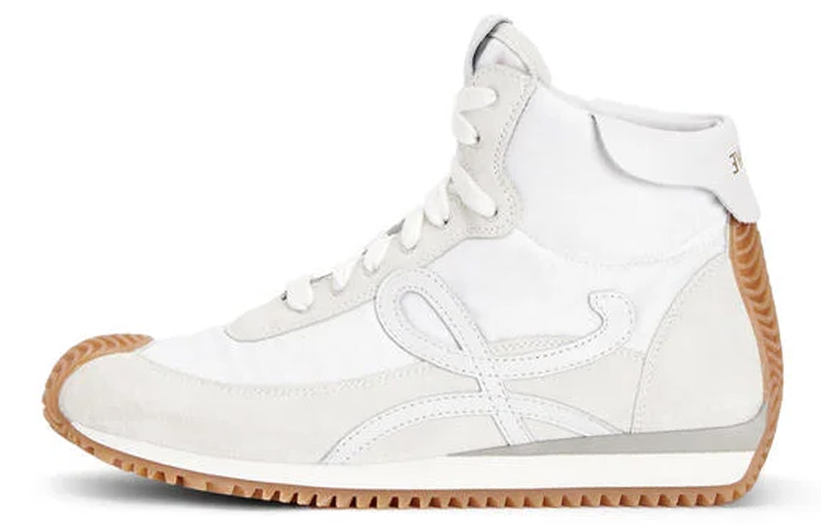 Buy (W) LOEWE High-Top Sneakers ''Wit Suède en Nylon'' L815282X78-2100
