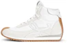 Buy (W) LOEWE High-Top Sneakers ''Wit Suède en Nylon'' L815282X78-2100