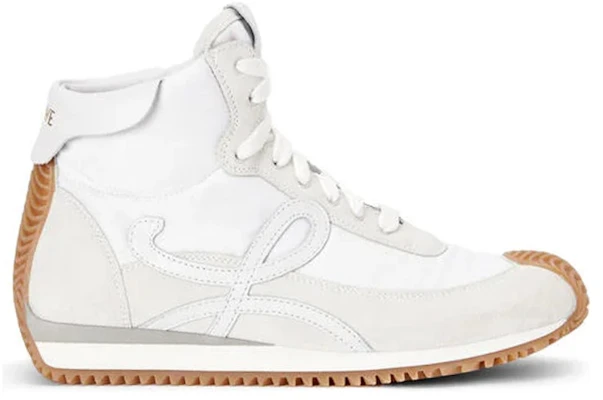(W) LOEWE High-Top Sneakers ''Wit Suède en Nylon'' L815282X78-2100 Order (W) LOEWE High-Top Sneakers ''Wit Suède en Nylon'' L815282X78-2100