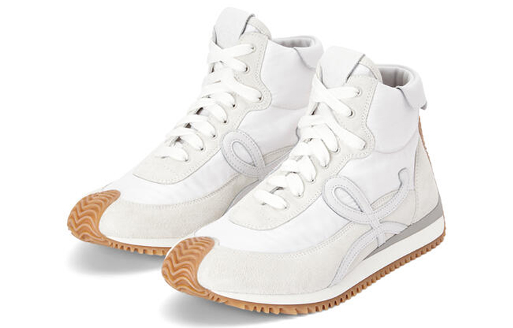 Lookbook (W) LOEWE High-Top Sneakers ''Wit Suède en Nylon'' L815282X78-2100