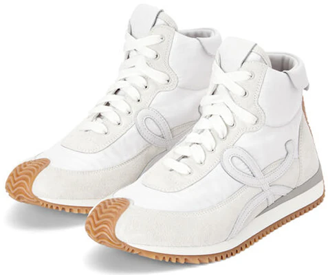 (W) LOEWE High-Top Sneakers ''Wit Suède en Nylon'' L815282X78-2100 Lookbook (W) LOEWE High-Top Sneakers ''Wit Suède en Nylon'' L815282X78-2100