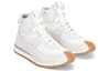 Shop (W) LOEWE Sneakers Tinggi 'Suede Putih dan Nilon' L815282X78-2100