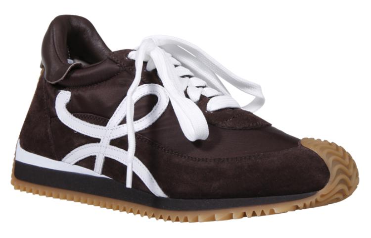 (W) LOEWE High-Top Sneakers in Suede and Nylon 'Black White' 圖 5