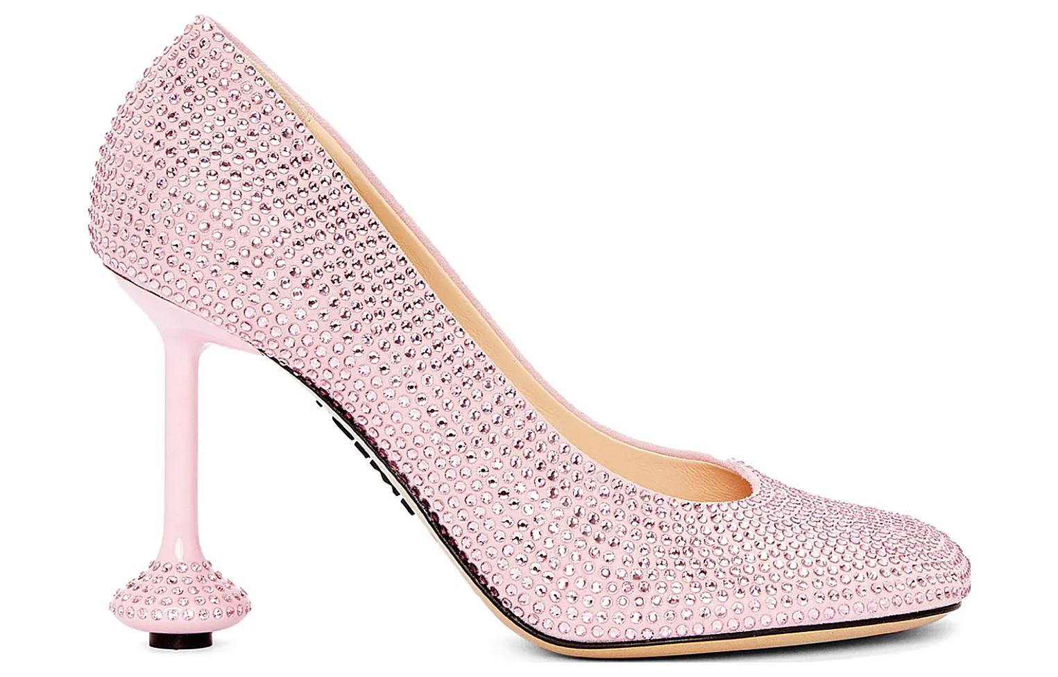 (W) LOEWE High Heel 'Pink Crystal Embellished' 圖 2