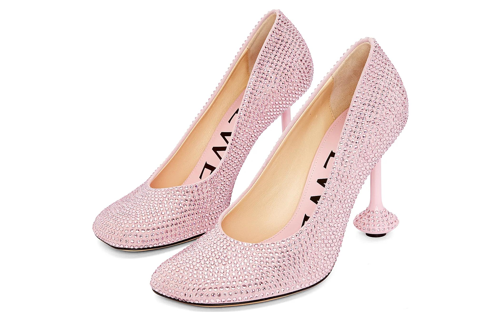 (W) LOEWE High Heel 'Pink Crystal Embellished' 圖 3