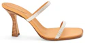 Order (Women) LOEWE High Heel Fashion Sandals 'Silver Velvet Leather and Rhinestone Straps' L616465X23-1160