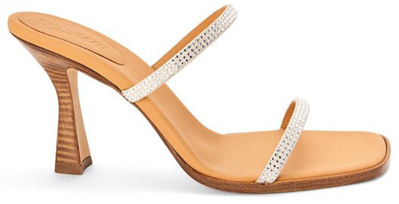 (W) 로에베 실버 벨벳 힐 샌들 (스톤 스트랩) L616465X23-1160 Order (W) 로에베 실버 벨벳 힐 샌들 (스톤 스트랩) L616465X23-1160